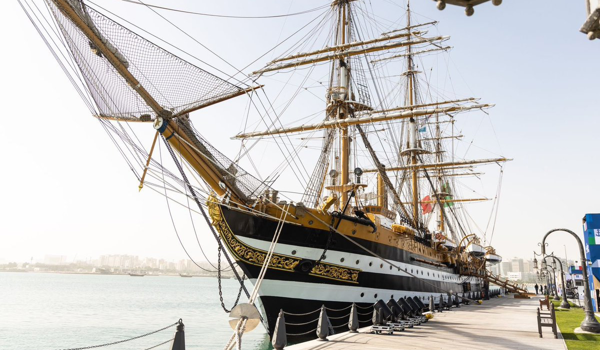 Historic Sailing Ship Amerigo Vespucci Arrives in Old Doha Port